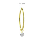 Smiley Face Hoop Charm