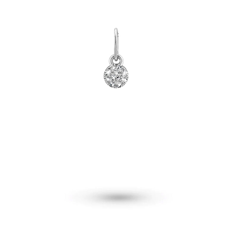Diamond Disk Hoop Charm