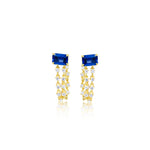 Yellow Gold Diamond Chain Studs