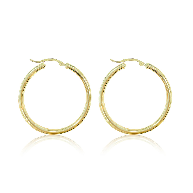 Classic Yellow Gold Hoop