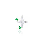 Electric Green Celestial Starbusrt Stud