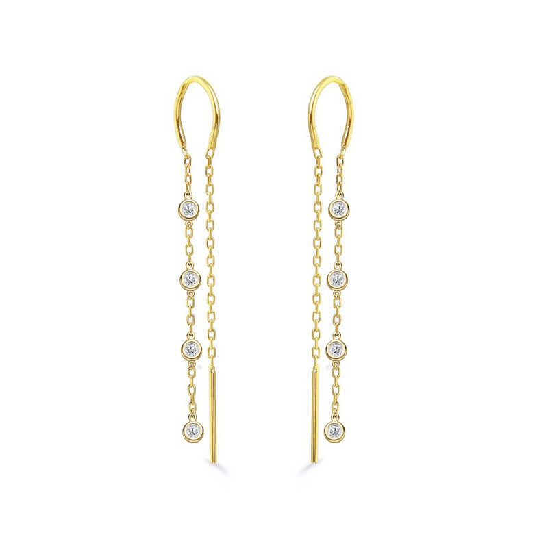 Diamond Chain Earring