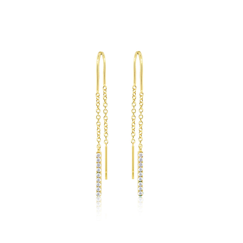 Diamond Threader Earrings