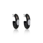 Marrakech Noir Diamond Hoop Earrings