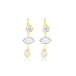 Multi-Shape Lab Diamond Drop Earring