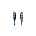 Silver Rhodium Hoops