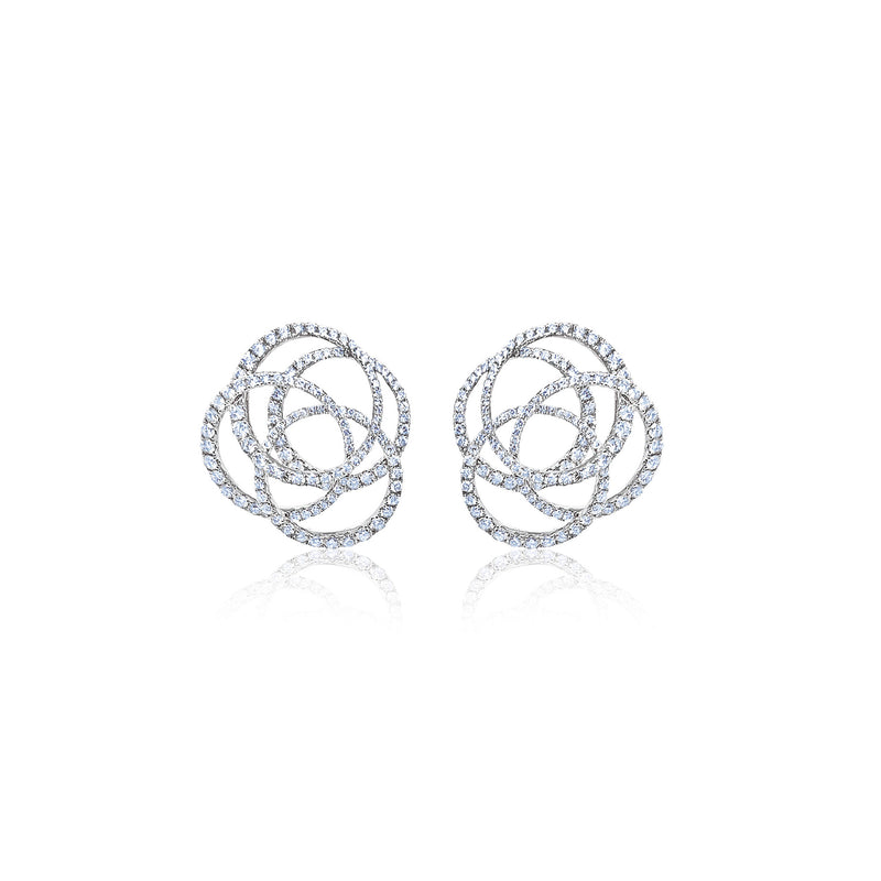 Abstract Diamond Encrusted Cocktail Earrings *ONLINE EXCLUSIVE*