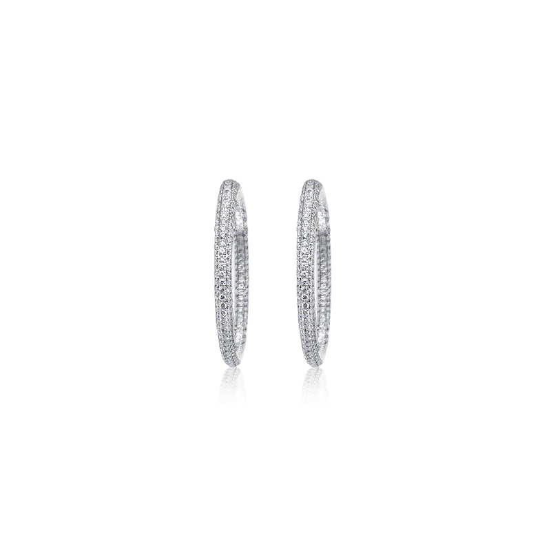 Chunky Diamond Encrusted Hoops *ONLINE EXCLUSIVE*