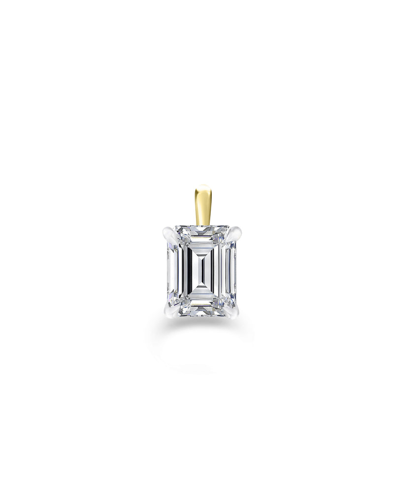 Lab Grown Emerald Cut Charm