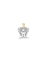 Lab Grown Heart Cut Charm