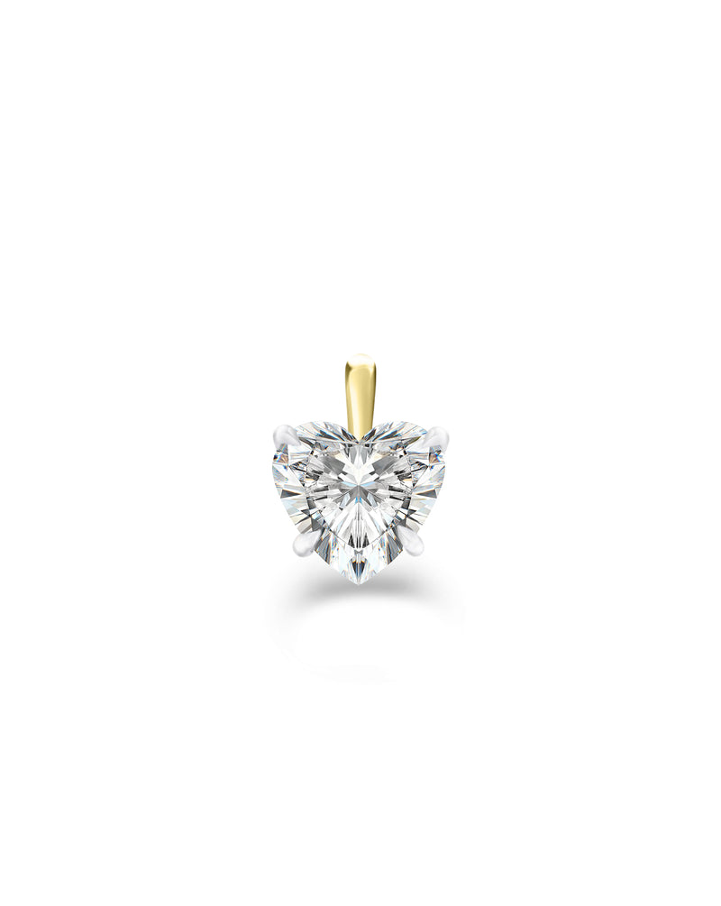 Lab Grown Heart Cut Charm