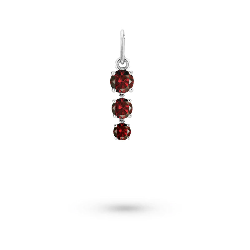 Birthstone Hoop Charm | JULY Ruby