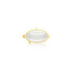 14kt Gold Photo Wedding Bouquet Charms Oval