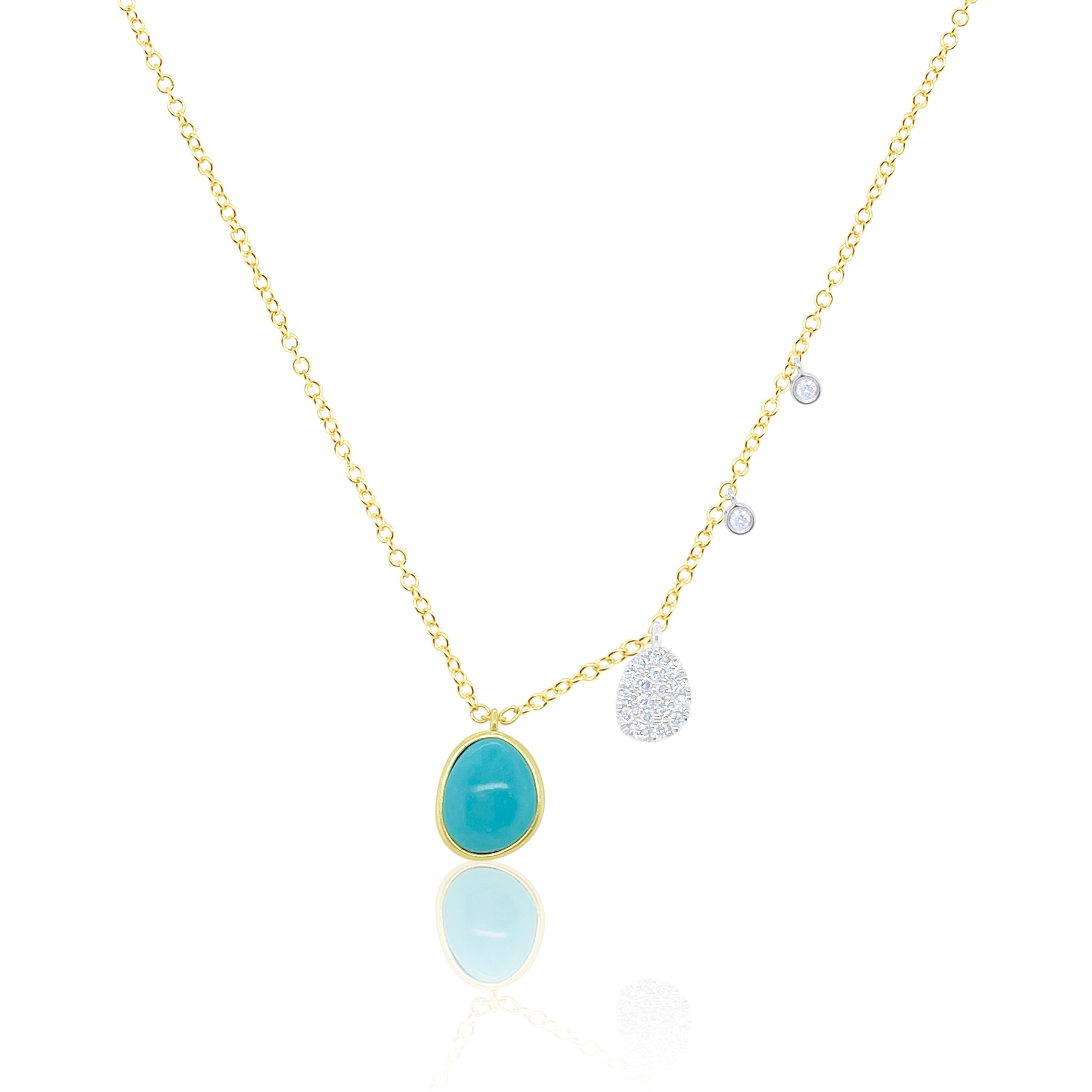 white gold Mini Moon and Star Necklace – Meira T Boutique
