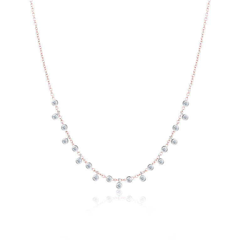 Rose Gold Bezel Necklace