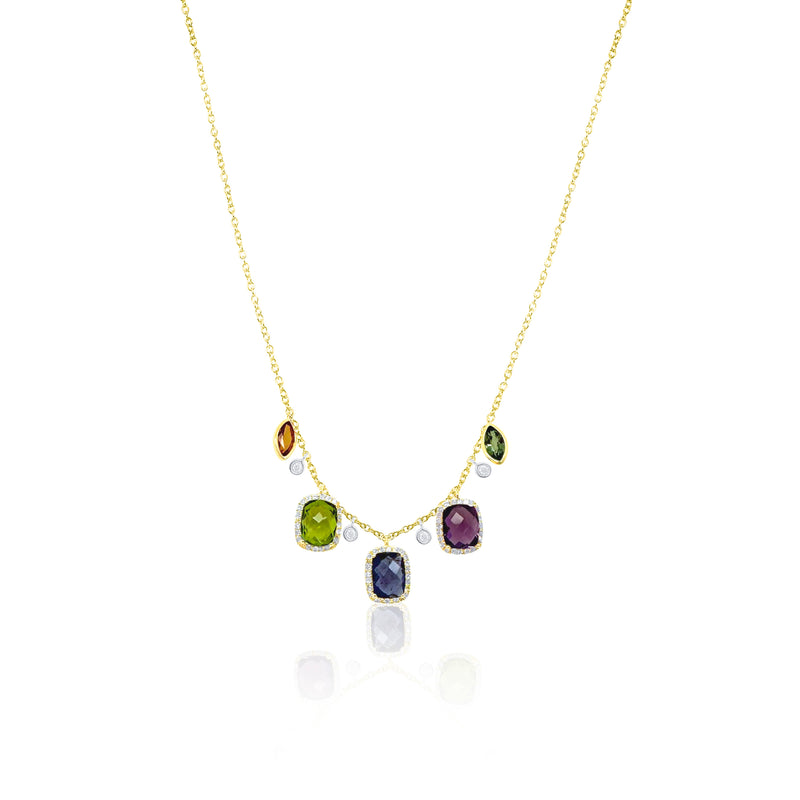 Rainbow Gemstone Necklace