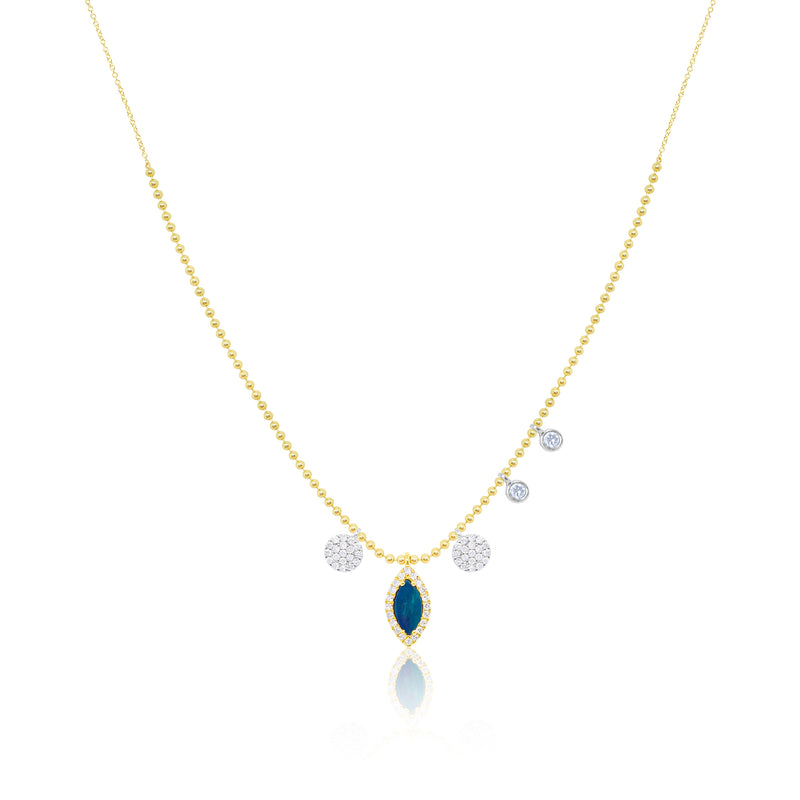 Opal Spot Chain Necklace