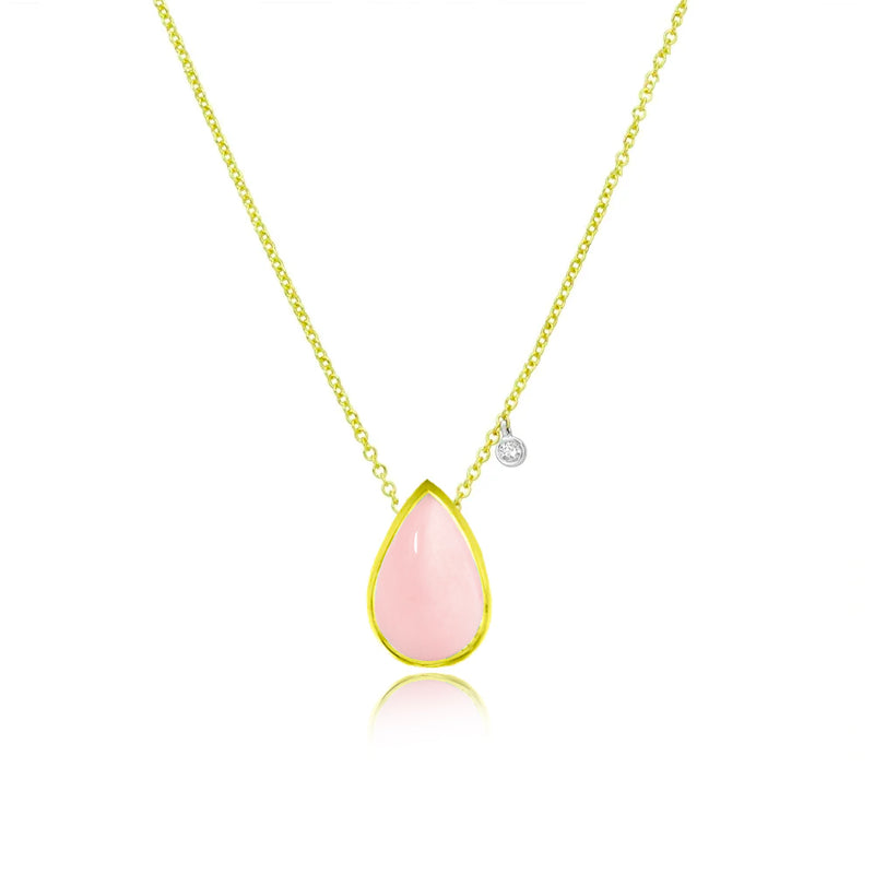 Blue Topaz Pear Necklace