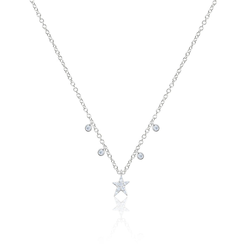 Star and Bezel Necklace