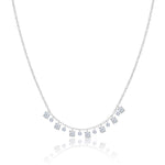 White Gold Layering Necklace