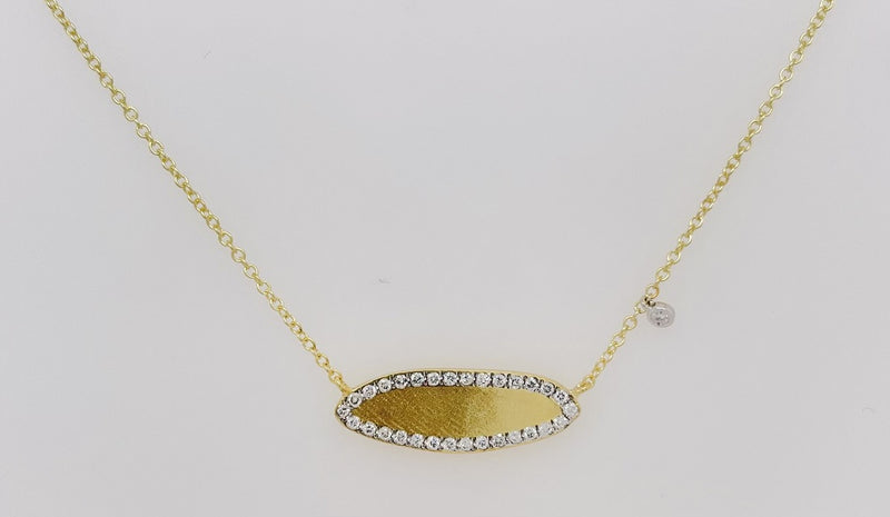 Yellow Gold Diamond name Plate