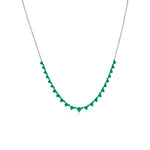 Electric Green 1 Carat Emerald Necklace