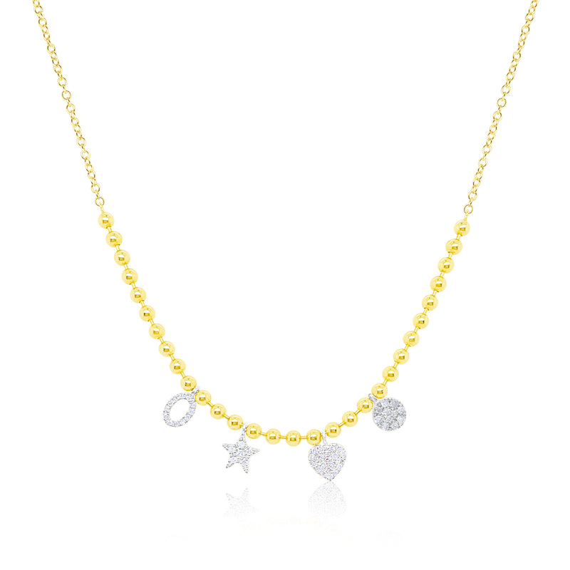 Ball Chain Charm Necklace
