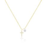 Dainty Diamond Cross
