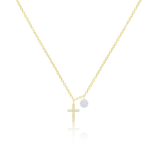 Dainty Diamond Cross