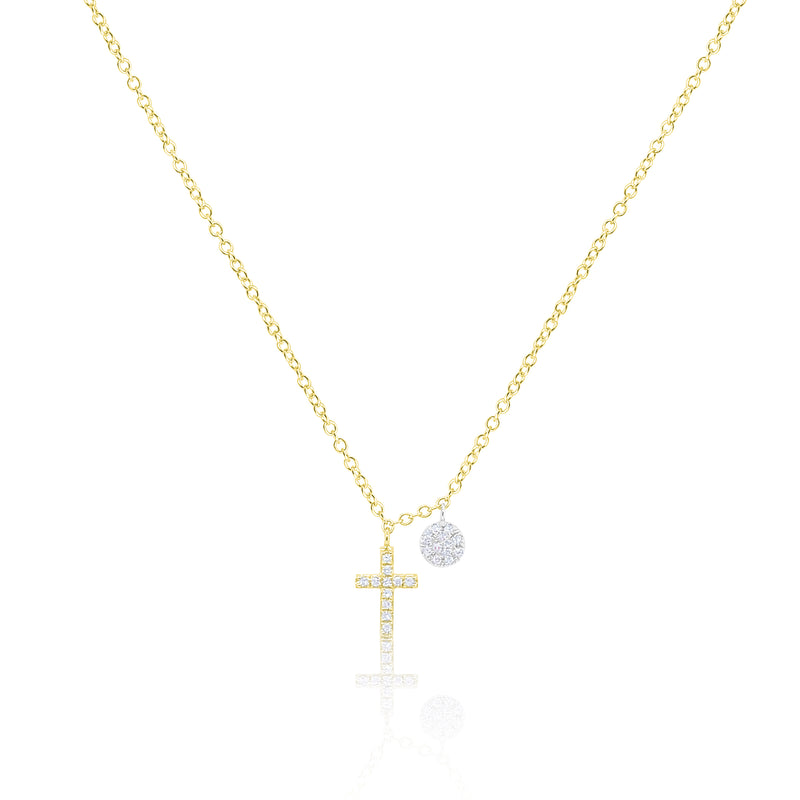 Dainty Diamond Cross