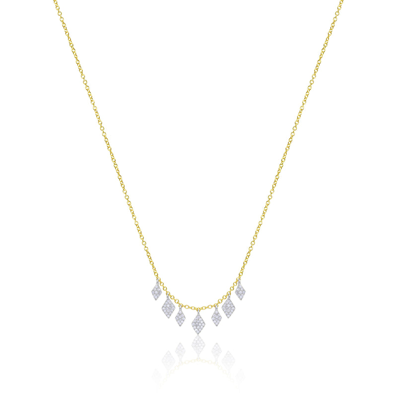 Yellow Gold Diamond Kite Necklace