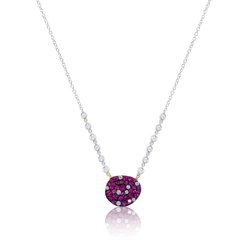 Diamond and Ruby Necklace