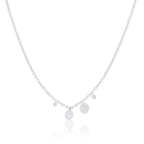 Yellow Gold Diamond Bezel Necklace