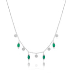 Emerald Charm Necklace