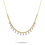 Snake Chain Bezel Necklace