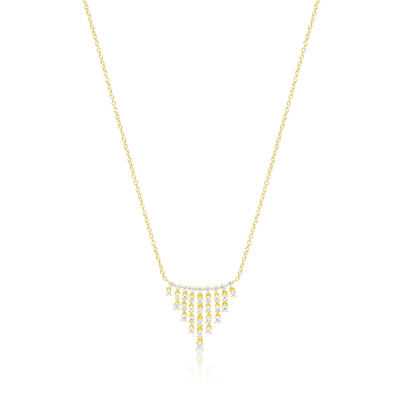 14kt Yellow Gold Lab Grown Diamond Necklace