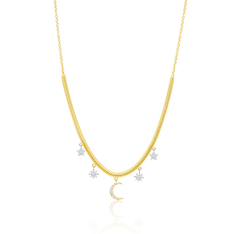 Celestial Snake Chain Necklace