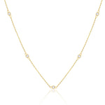 Yellow Gold Diamond Bezel Necklace ONLINE EXCLUSIVE
