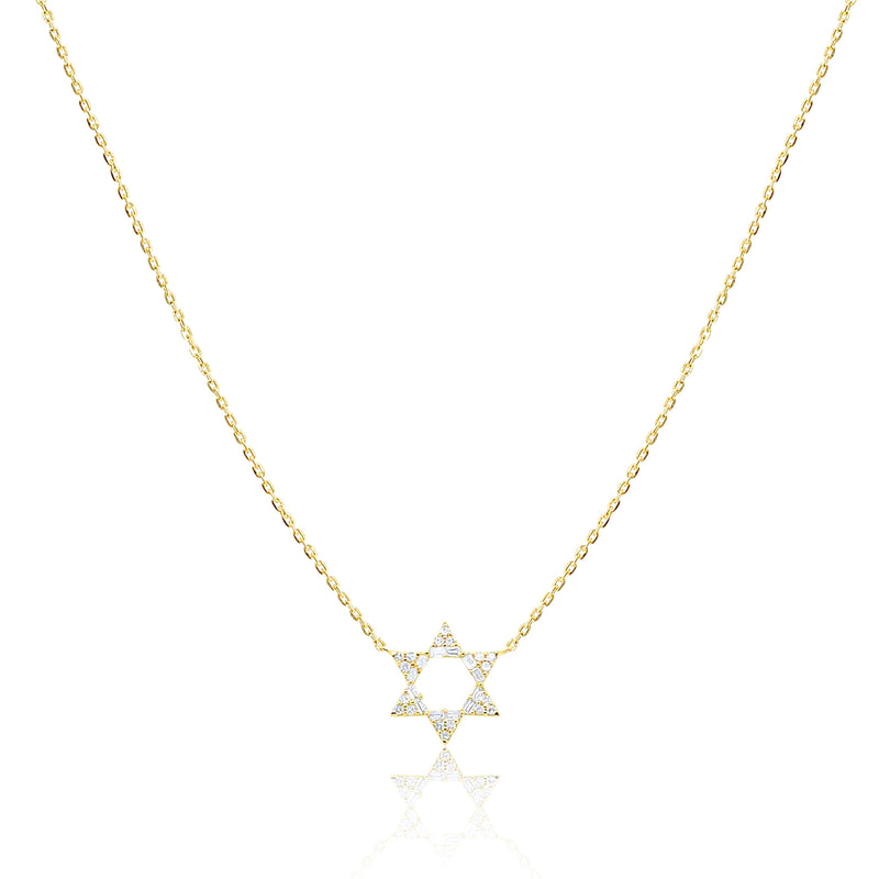 Yellow Gold Star of David Necklace ONLINE EXCLUSIVE