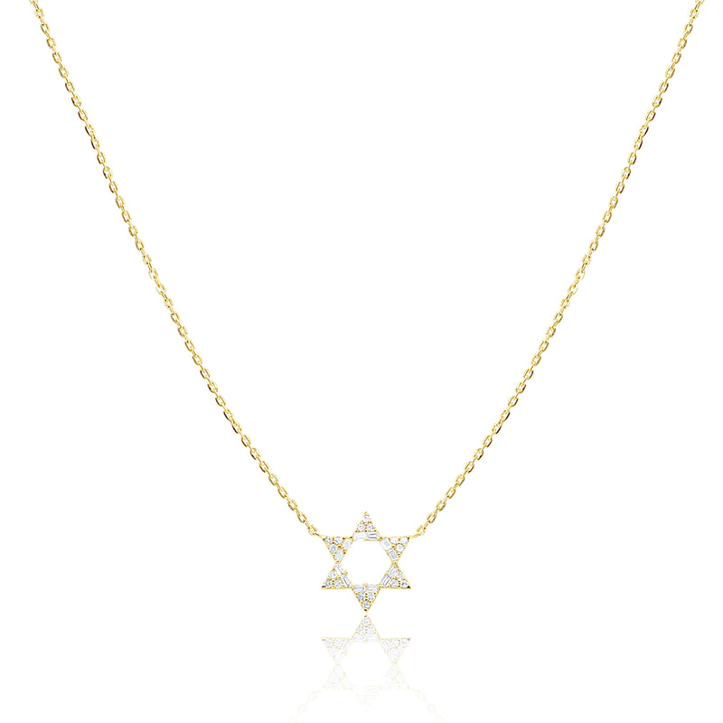 Yellow Gold Star of David Necklace ONLINE EXCLUSIVE