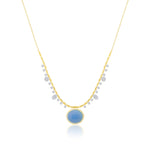 Calcedony Diamond Necklace