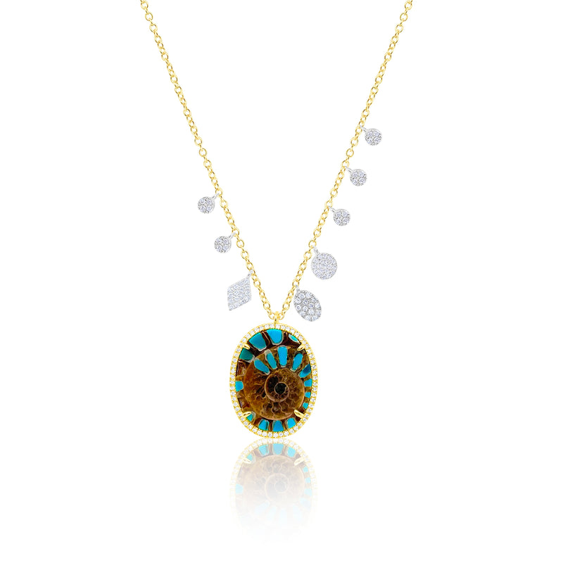 Ammonite Fossil Necklace