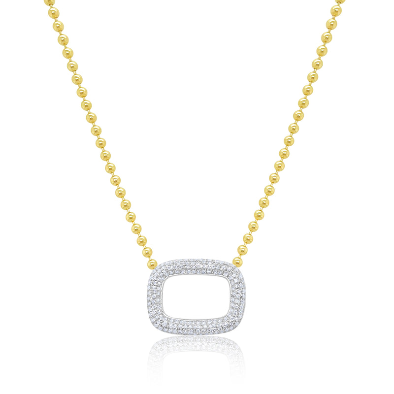 Yellow Gold Ball Chain Necklace
