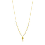 Yellow Gold Champagne Diamond Necklace