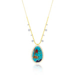 Mosaic Turquoise Inlay Necklace