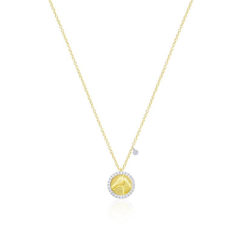 Silver and Diamond Equestrian Necklace- Online Exclusive