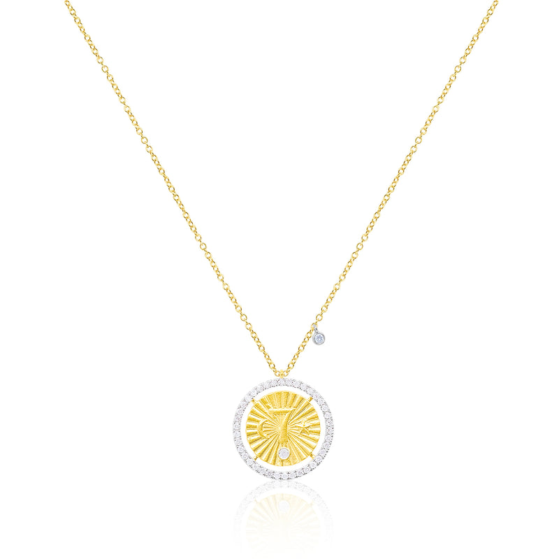 Silver Lucky 7 Coin Necklace