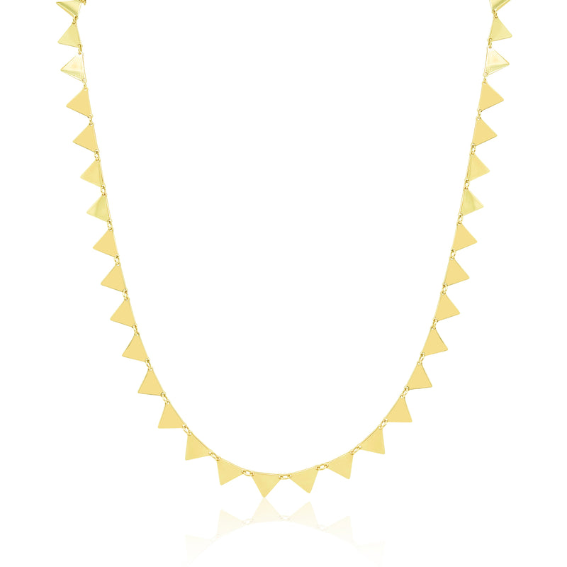 Yellow Gold Mini Triangle Chain