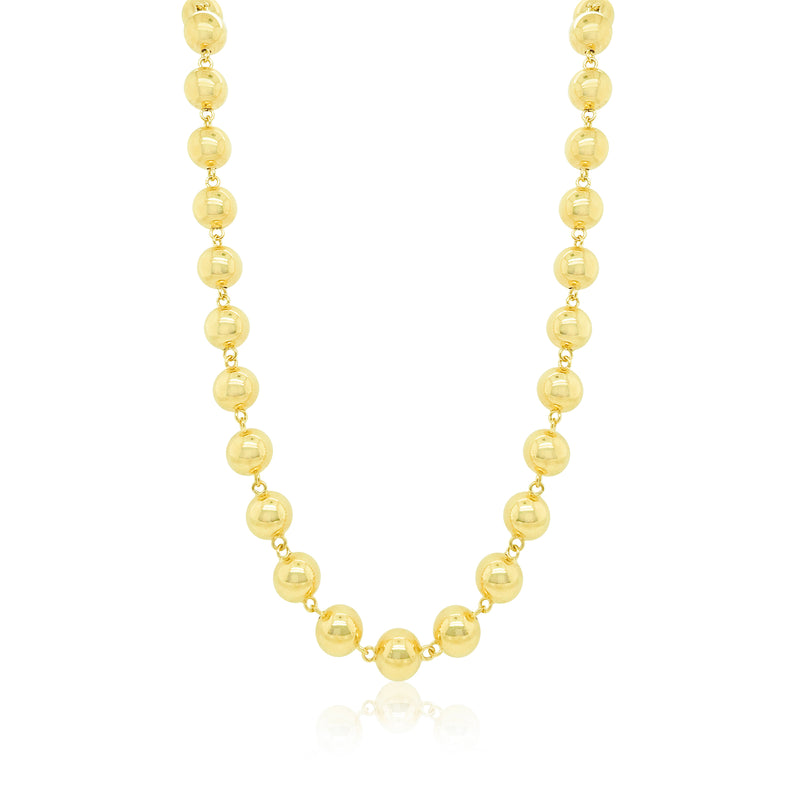 Yellow Gold Rosary Necklace Chain