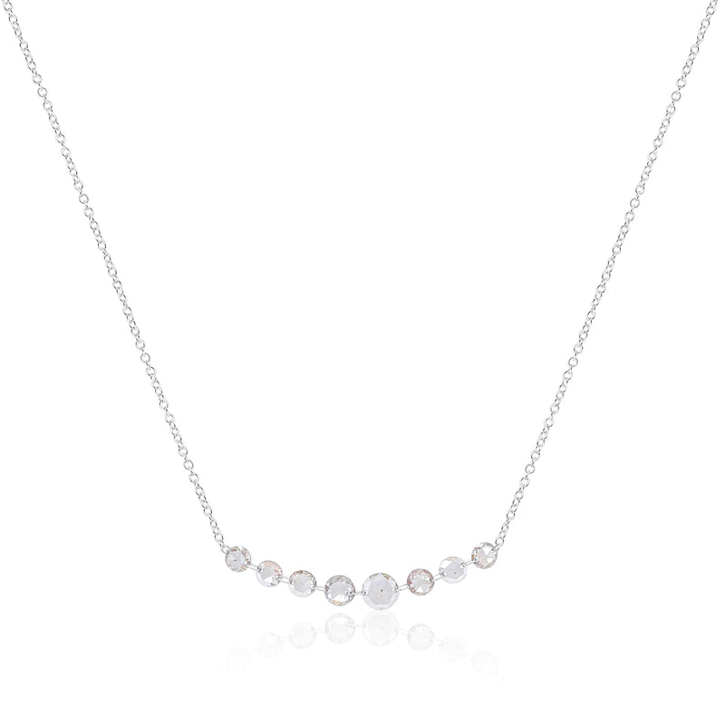 White Gold Brown Diamond Necklace